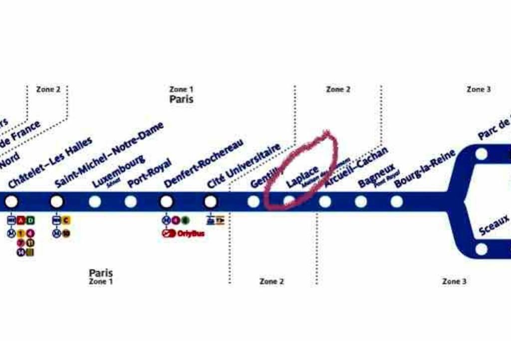 Beau T3 A Arcueil A 3 Min Rer B « Laplace » Extérieur photo