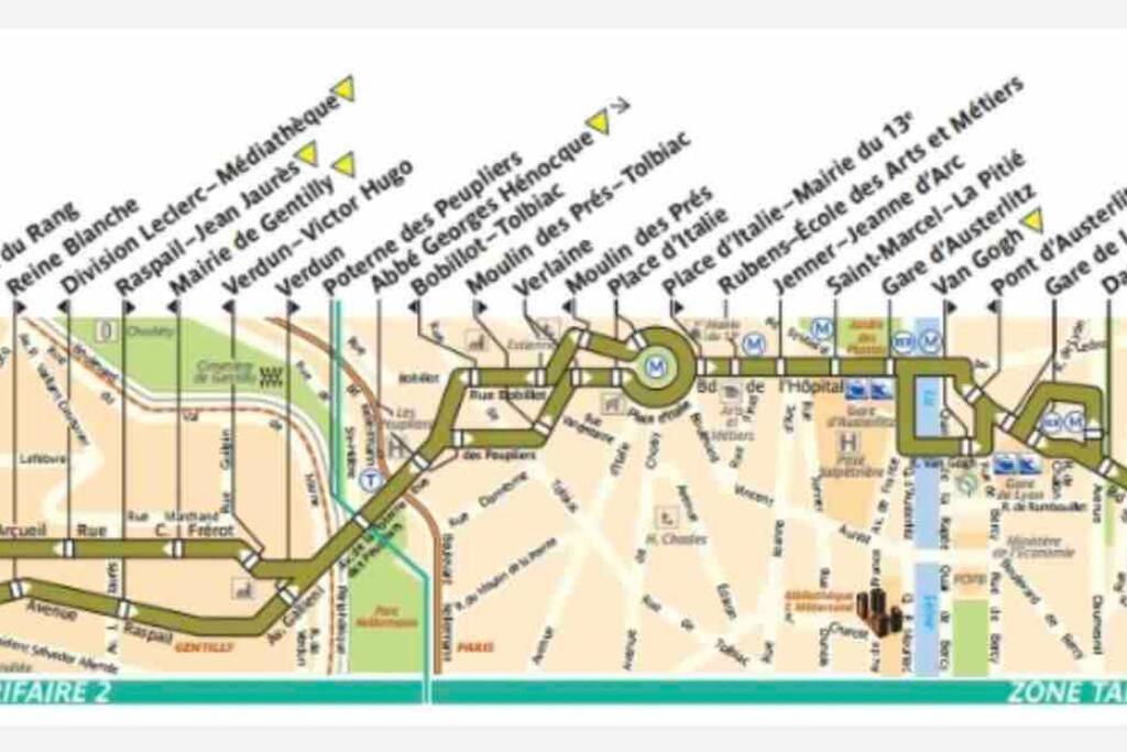 Beau T3 A Arcueil A 3 Min Rer B « Laplace » Extérieur photo